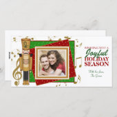 Speelgoed Soldaat-Kaarten voor kerstfoto's met ker Feestdagenkaart (Voorkant / Achterkant)