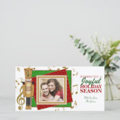 Speelgoed Soldaat-Kaarten voor kerstfoto's met ker Feestdagenkaart (Staand voorkant)