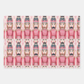 Speelgoed soldaat ontwerp op feestelijke verpakkin inpakpapier vel (Voorkant 3)