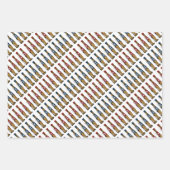 Speelgoed soldaten bij kerst bij de parade inpakpapier vel (Voorkant 2)