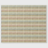 Speelgoed soldaten in de parade cadeaupapier (Vlak)