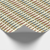 Speelgoed soldaten in de parade cadeaupapier (Hoek)