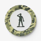 Speelgoed Soldier Army Paper Dessert Bord (Voorkant)