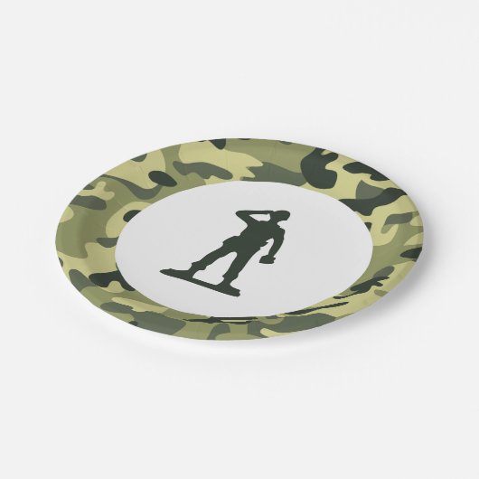 Speelgoed Soldier Army Paper Dessert Bord (Gekanteld)