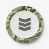 Speelgoed Soldier Army Paper Dessert Bord (Voorkant)