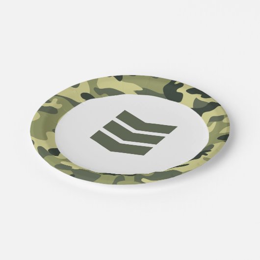 Speelgoed Soldier Army Paper Dessert Bord (Gekanteld)
