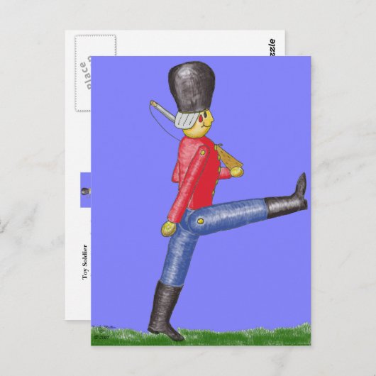 Speelgoed Soldier Briefkaart (Voorkant / Achterkant)