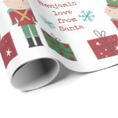 Speelgoed Soldier Child Name Love Santa Kerstkerst Cadeaupapier (Rol Hoek)