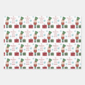 Speelgoed Soldier Child Name Love Santa Kerstkerst Inpakpapier Vel (Voorkant 3)