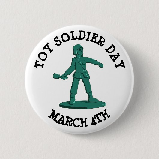 Speelgoed Soldier Dag Maart 4e Funny Feestdagen Bu Ronde Button 5,7 Cm (Voorkant)