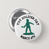 Speelgoed Soldier Dag Maart 4e Funny Feestdagen Bu Ronde Button 5,7 Cm (Voorkant /achterkant)
