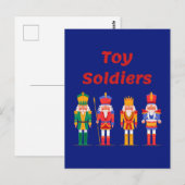 Speelgoed Soldier Nutcrackers Briefkaart (Voorkant / Achterkant)