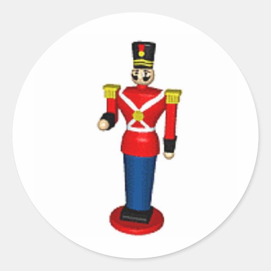Speelgoed Soldier Ronde Sticker (Voorkant)