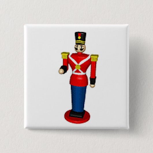 Speelgoed Soldier Vierkante Button 5,1 Cm (Voorkant)