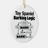 Speelgoed Spaniel Barking Logic Keramisch Ornament (Rechts)
