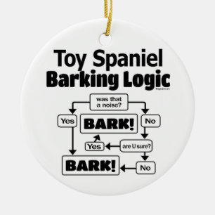 Speelgoed Spaniel Barking Logic Keramisch Ornament