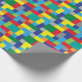 Speelgoed-stenen bouwstenen cadeaupapier (Hoek)