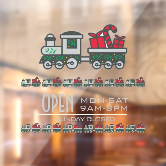 Speelgoed Store Kerstmis aangepaste venster klampe Raamsticker (Vel 2)