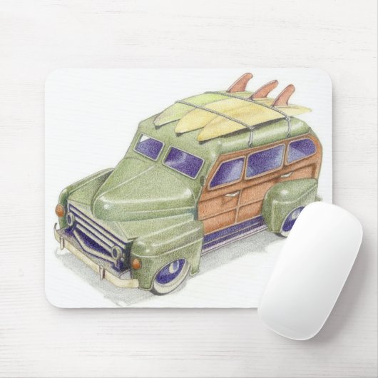 Speelgoed Surf Car Mousepad Muismat (Met muis)