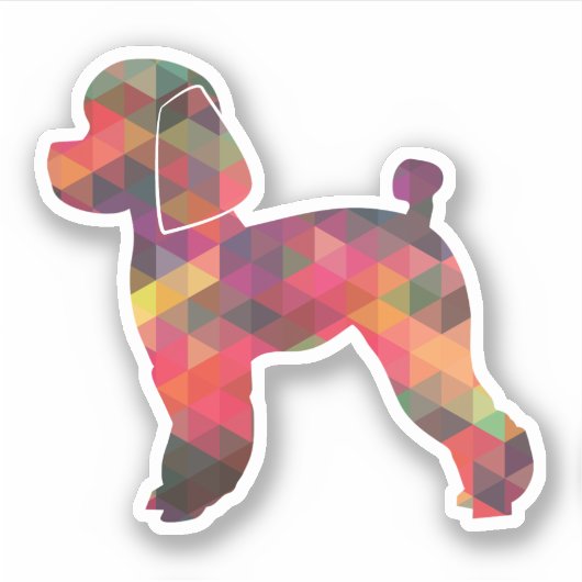 Speelgoed tandwieldog Geo Silhouette Multi Sticker (Voorkant)