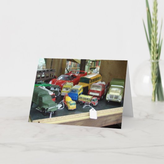  speelgoed te koop kaart (Voorkant)