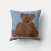Speelgoed Teddy Bear in Blue Kussen (Achterkant)