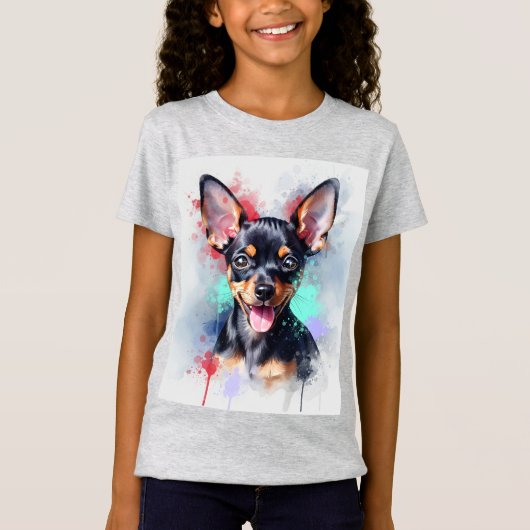 Speelgoed Terrier Puppy beroemd gemaakt door Natas T-shirt (Voorkant)