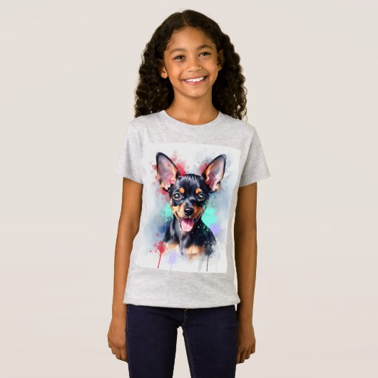 Speelgoed Terrier Puppy beroemd gemaakt door Natas T-shirt (Voorkant volledig)