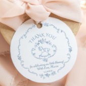  speelgoed Toile de jouy baby shower Dank u Bedankjes Labels