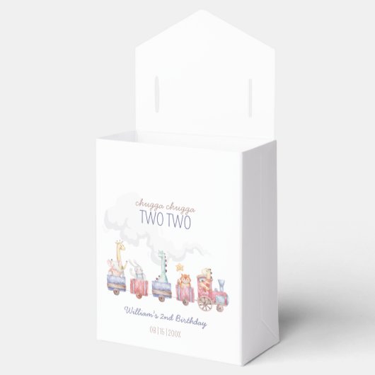 Speelgoed Train All Aboard Verjaardag Uitnodigen, Bedankdoosjes (Geopend)