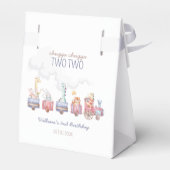 Speelgoed Train All Aboard Verjaardag Uitnodigen,  Bedankdoosjes (Achterkant)