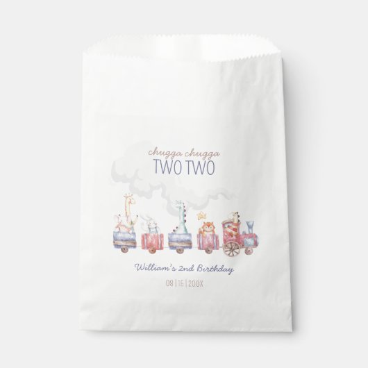 Speelgoed Train All Aboard Verjaardag Uitnodigen, Bedankzakje (Voorkant)