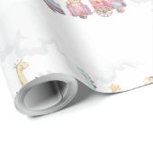 Speelgoed Train All Aboard Verjaardag Uitnodigen,  Cadeaupapier (Rol Hoek)