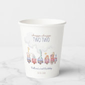 Speelgoed Train All Aboard Verjaardag Uitnodigen, Papieren Bekers (Voorkant)