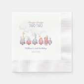 Speelgoed Train All Aboard Verjaardag Uitnodigen,  Servet (Voorkant)