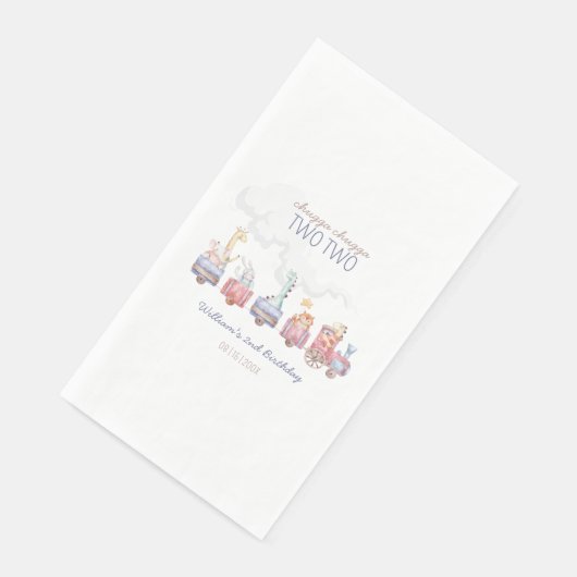 Speelgoed Train All Aboard Verjaardag Uitnodigen, Servet (Hoek)