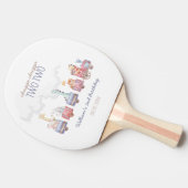 Speelgoed Train All Aboard Verjaardag Uitnodigen,  Tafeltennisbatje (Zijkant)