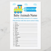 Speelgoed Train Baby Animals Name Game (Voorkant)