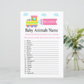 Speelgoed Train Baby Animals Name Game (Staand voorkant)