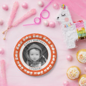 Speelgoed Train Baby foto Papieren Bordje (Feest)