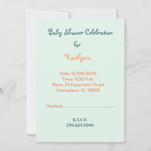 Speelgoed Train Baby shower uitnodiging (Achterkant)