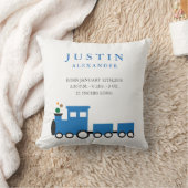 Speelgoed Train Birth Announcement Pillow Kussen (Deken)