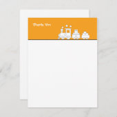 Speelgoed Train Birthday Hartelijk dank Bedankkaart (Voorkant / Achterkant)