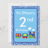 Speelgoed Train Birthday Kaart (Voorkant)