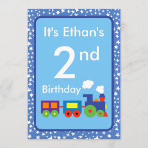Speelgoed Train Birthday Kaart