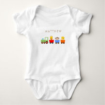 Speelgoed Train Gepersonaliseerde Baby Onsie