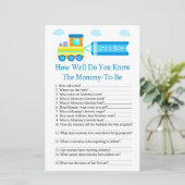 Speelgoed Train Hoe goed ken je het baby shower sp (Staand voorkant)
