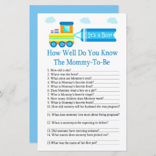 Speelgoed Train Hoe goed ken je het baby shower sp