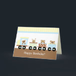 Speelgoed Train Kids Verjaardag Kaart<br><div class="desc">Deze mooie kaart kan worden aangepast als een verjaardagscadeau of je kunt je bedanken voor je gasten. Overeenkomende uitnodigingen,  envelopzegels en postzegels zijn beschikbaar. Coca Studio</div>