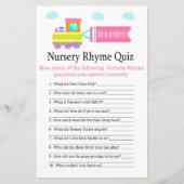 Speelgoed Train Nursery Rhyme Quiz baby shower gam (Voorkant)